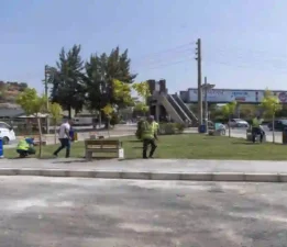 Soğukkuyu’da peyzaj çalışmaları iki gün içinde tamamlandı