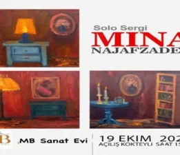 Mina Najafzadeh Resim Sergisi MB Sanat Evi’nde