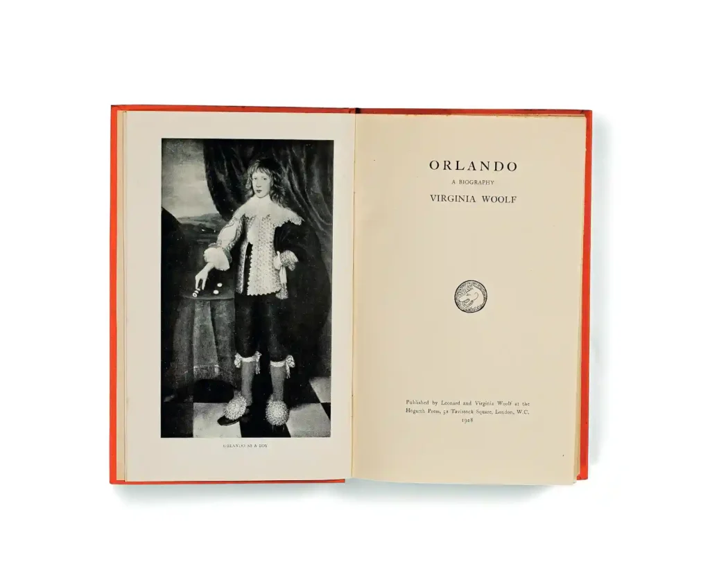 Virginia Woolf 'Orlando-A biography' Londra Hogarth Press, 1928. Birinci baski