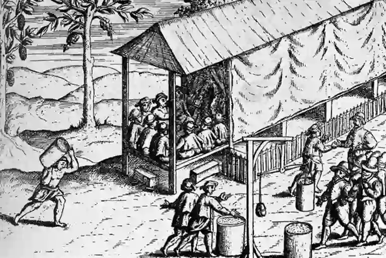 Baharat Adaları'nda muskat ticareti