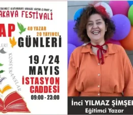 Eğitimci Yazar İnci Yılmaz Şimşek, Kırklareli Kitap Günleri’nde Okurlarıyla Buluşuyor