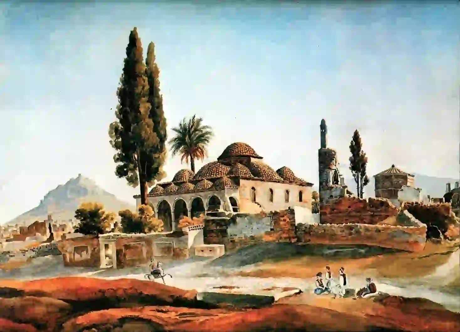 Peytier_-_The_Fethiye_Mosque_with_the_Tower_of_the_Winds