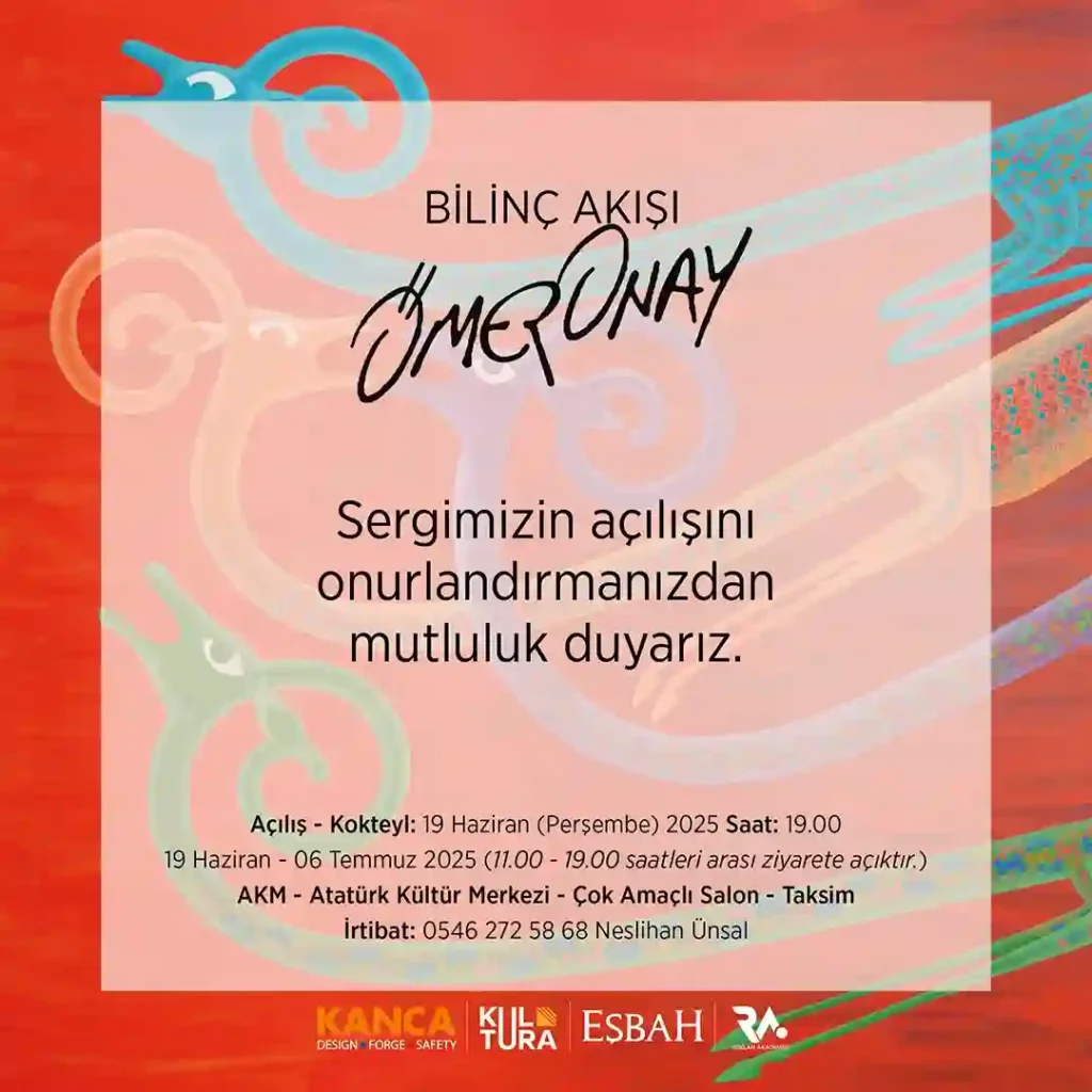 Bilinç Akışı Sergi Açılış davetiye