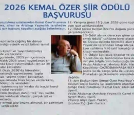 2026 Kemal Özer Şiir Ödülü