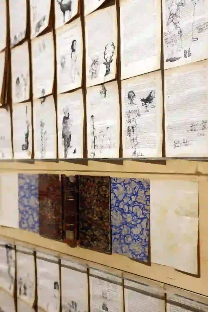 Ahmet Öktem& Mehmet Akan,Erdemli Bilgiler, 2024, 205 x 75 cm, kontra üzerine karışık gereç (3)-min