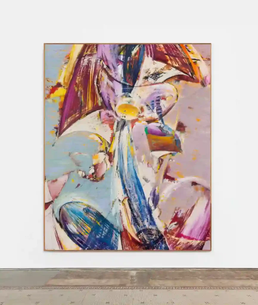 Alexandros Vasmoulakis, Making Waves, 2025, Crayon and oil on canvas, 130x168cm