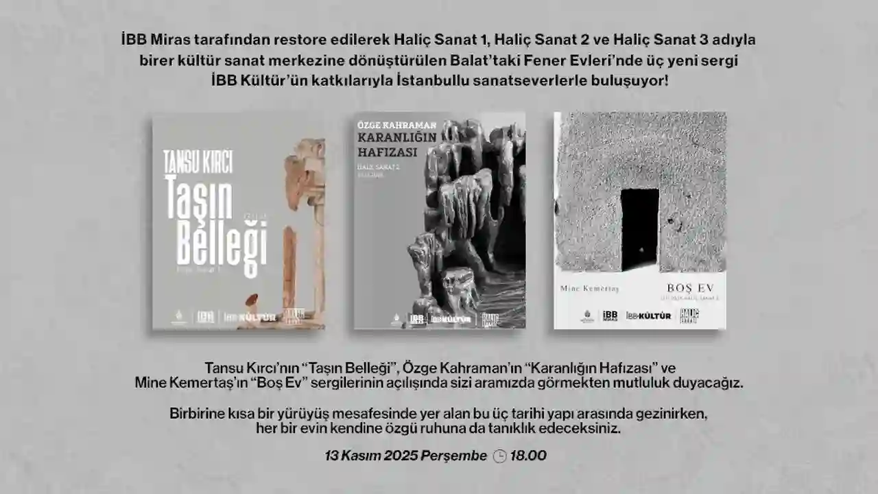 Haliç Sanat’ta 3 sergi