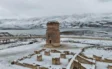 Hasankeyf’e kar yağdı