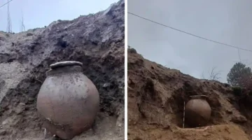 Denizli’de Bizans tahıl küpü bulundu