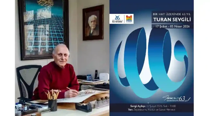 Hattat ve Ressam Turan Sevgili’nin sergisi Zeytinburnu Kültür Sanat’ta!