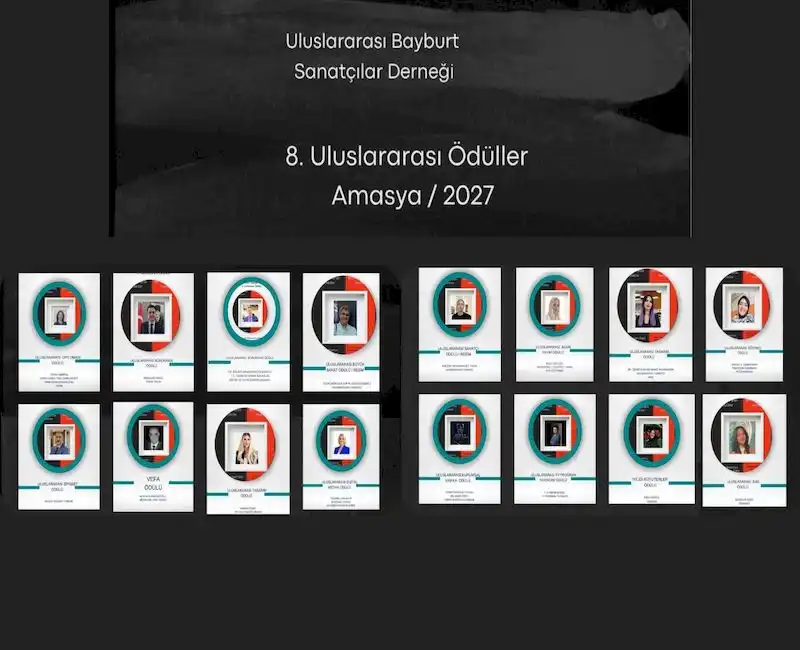 Uluslararası Bayburt Sanatçılar Derneği'nin düzenlediği Amasya 8. Uluslararası Ödülleri'nin 2027