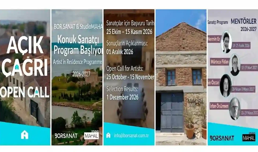 Bor Sanat ve StudioMAHAL Konuk Sanatçı Programı için başvurular başladı: