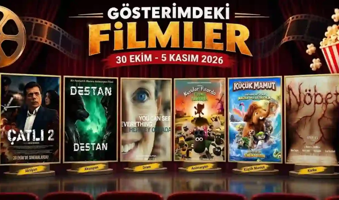 30 Ekim 2026’da dram, korku, animasyon, macera ve belgesel türlerinde