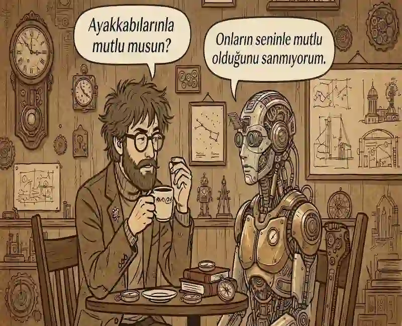 Bu metin, insanların günlük hayatlarında iki uç nokta arasında sıkışmış