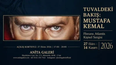 Florans Atlantis’in Atatürk portrelerini bir araya getiren “Tuvaldeki Bakış: Mustafa