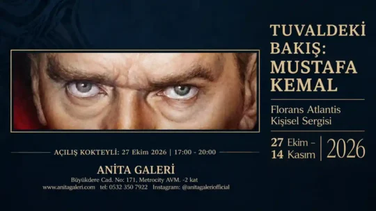 Florans Atlantis’in Atatürk portrelerini bir araya getiren “Tuvaldeki Bakış: Mustafa