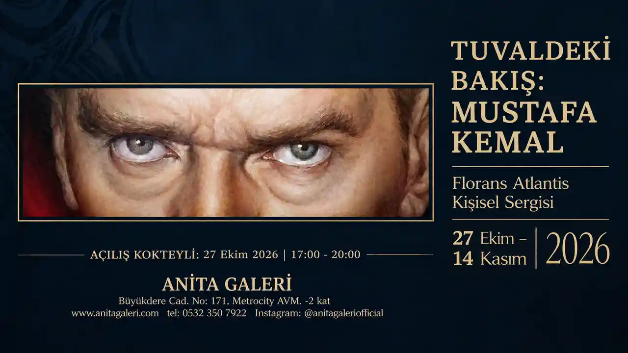Florans Atlantis’in Atatürk portrelerini bir araya getiren “Tuvaldeki Bakış: Mustafa